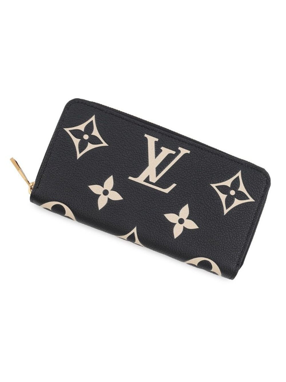 Louis Vuitton Wallet Bicolor Monogram Empreinte Zippy Black